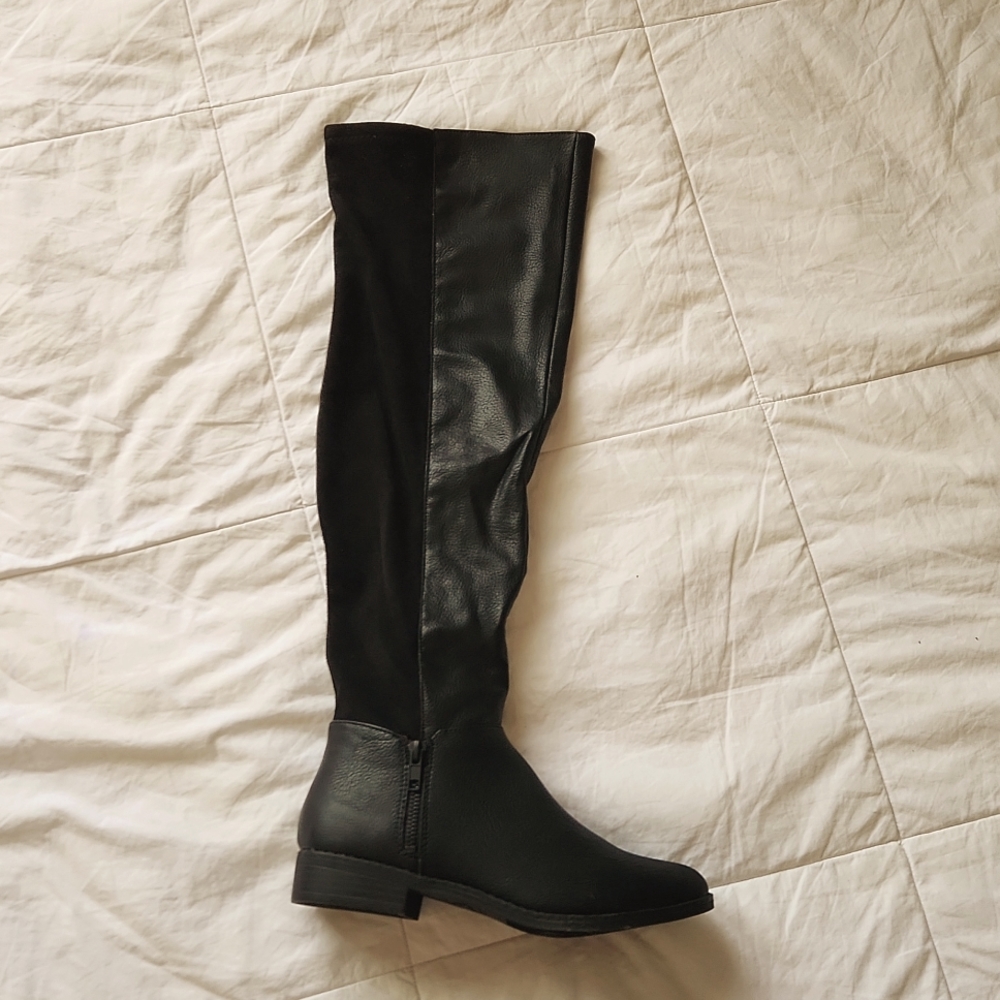 Rocket Dog knee high black boots